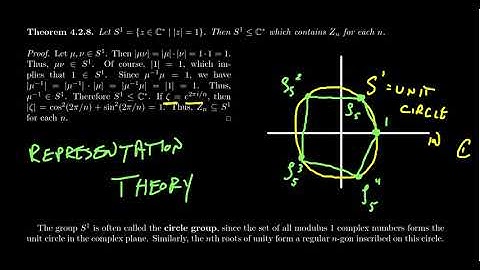 Complex Representations of Cyclic Groups