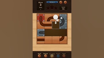 Roll the Ball slide puzzle Moving A Pack Level 54 Solution