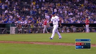 LAA@KC: Catcher Butera gets Giavotella to ground out