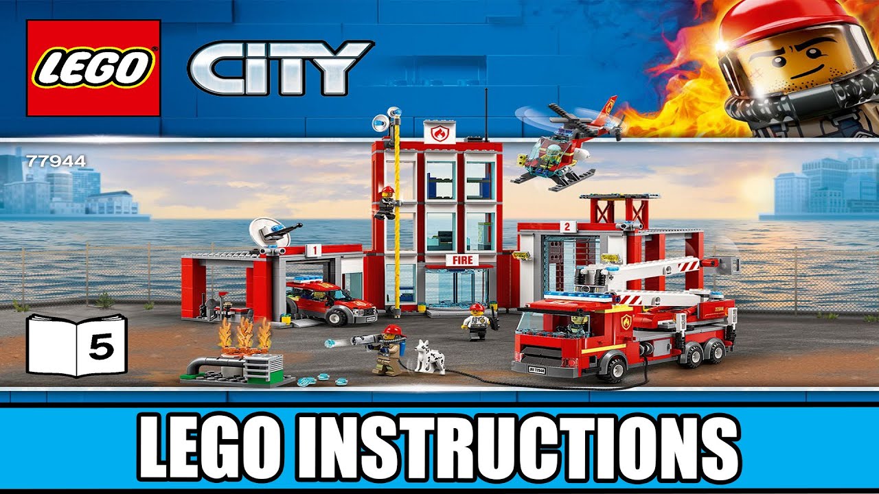 LEGO City 77944 Fire Station Headquarters building instructions