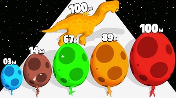 Dino Chaos Crazy Race - Level Up Dinosaur Max Level Gameplay (New Update)