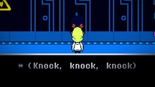 Only knockable door in Cybercity - Deltarune: Chapter 2 Easter Egg