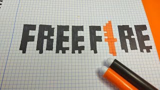 Como Dibujar el LOGO de FREE FIRE | Pixel Art