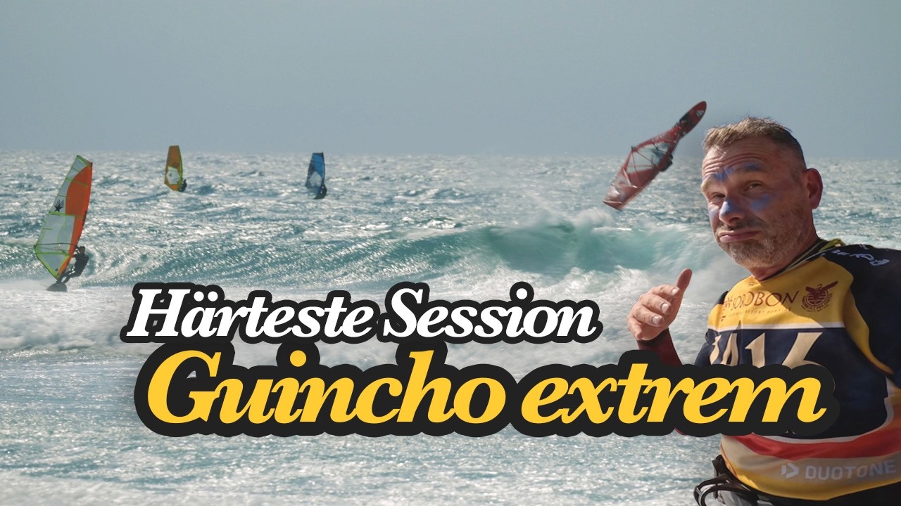 Guincho: Härteste Windsurf-Session meines Lebens. Kampf gegen 30 Knoten, 2 Meter Wellen & Shorebreak