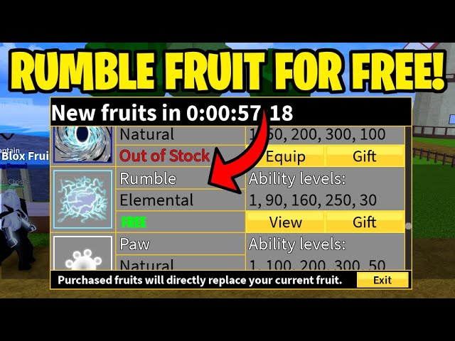 how to get rumble fruit in 1st sea｜TikTok Search