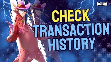 How to Check a Transaction History in Fortnite | Fortnite Tutorial (2025)