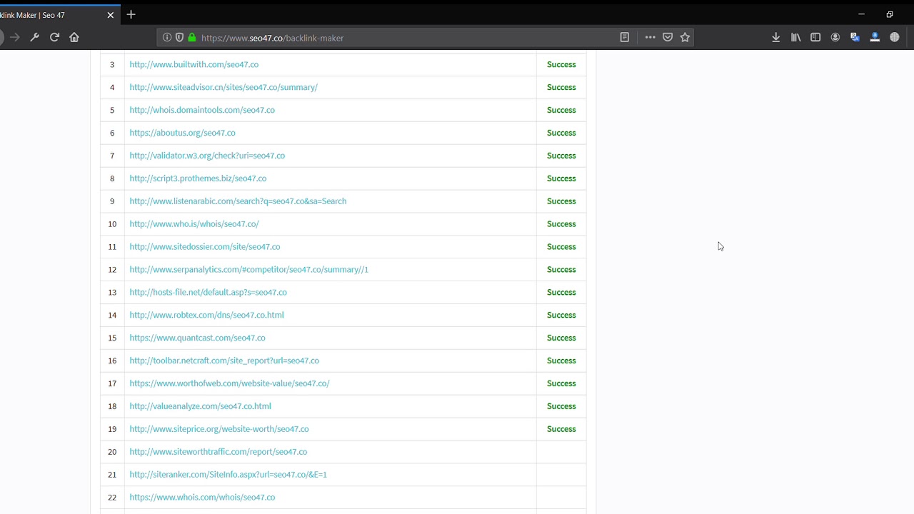 Free Backlink Maker | Seo47