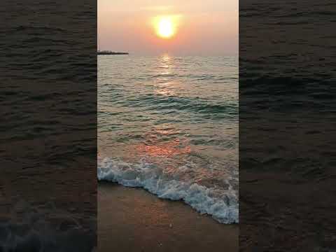 Добрый вечер! Закат на море)))