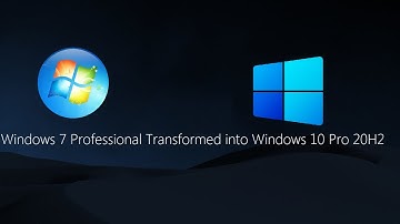 Windows 7 Professional Transformed into Windows 10 Pro 20H2 [Music Added]