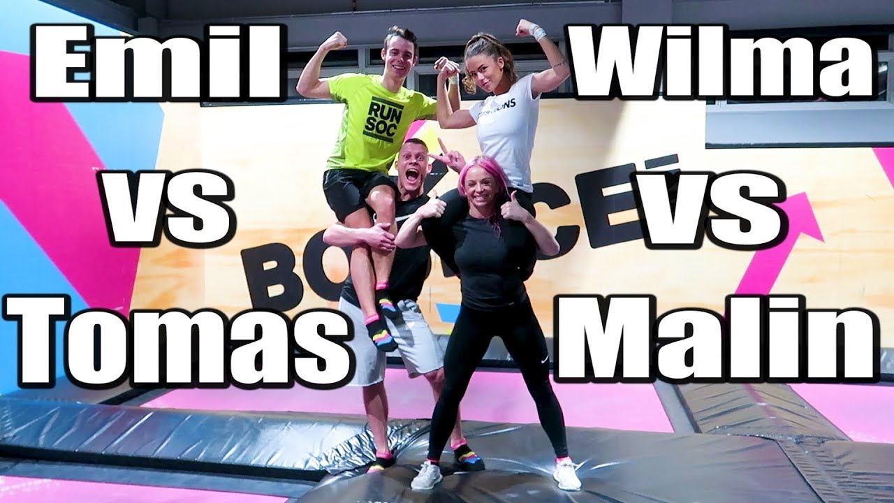 Vi Utmanar Wilma & Emil på TrampolinPark