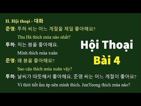 Video Học Tiếng Hàn Qua Hội Thoại Bài 4: 날씨와 계절 - Thời tiết... - YouTube