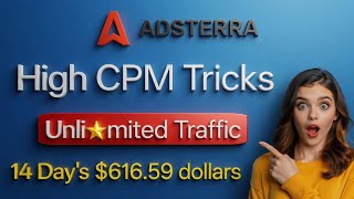 Adsterra High Cpm Tricks | Free Unli★mited Traffic | adsterra earning tricks