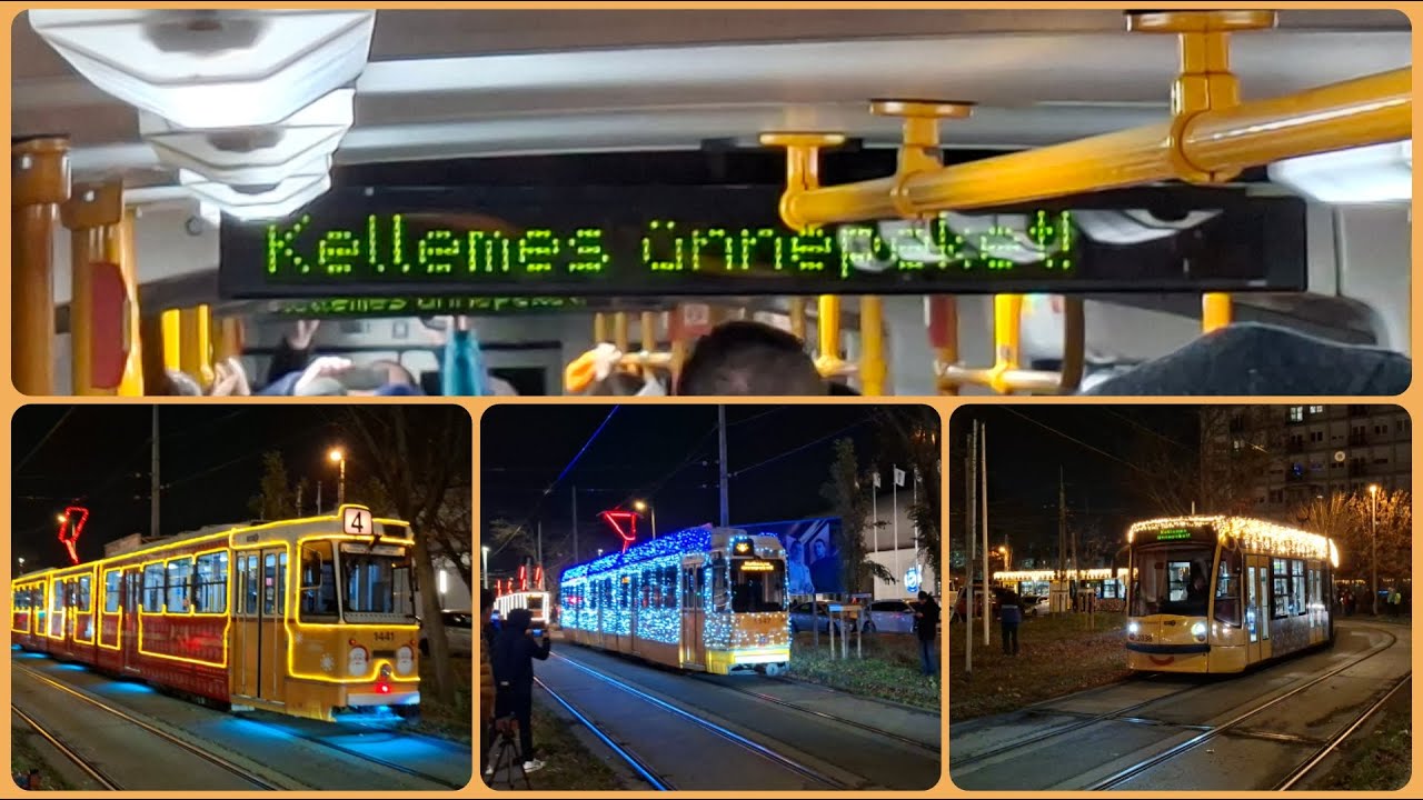 Fényvillamosok a Hungária Kocsiszínnél, és a Körúton [2025.11.28]