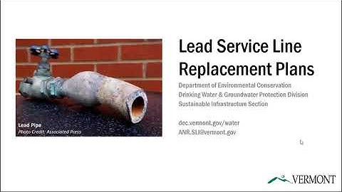 Vermont Lead Service Line Replacement Plan (August 2023)