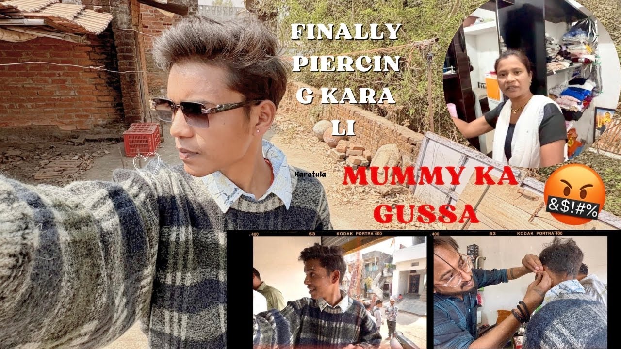 Finally Piercing Kar li ❤️ Pr Mummy ka Gussa 🤬 || Vansh Vlogs || Daily Life Updates ||