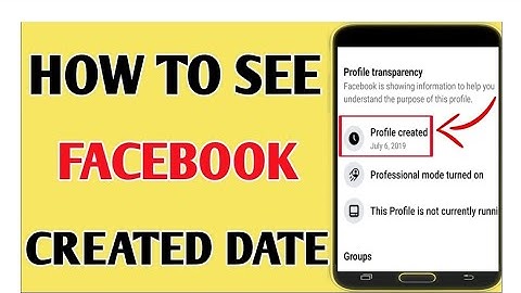 How To See Facebook Friends Account Created Date // Facebook Account Join Date