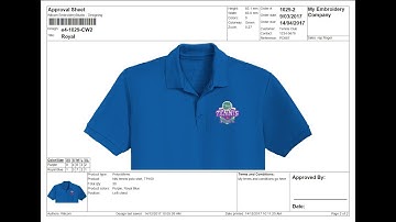 Approval Sheet Customization - Enhanced in EmbroideryStudio e4 Update e4.1