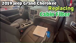 Replacing Cabin Filter On Jeep Grand Cherokee 2019 2020 2021 2022