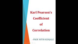 How to find Karl Pearsons Coefficient of Correlation #mathsengineering #correlation