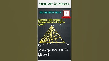 Only 0.01% Know This Trick I Count Triangles | Best Reasoning Tricks #shorts #ssc #mathstricks