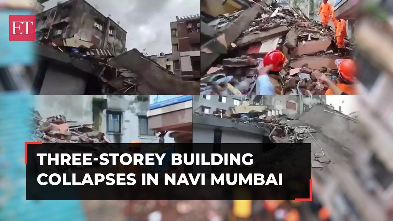 Navi Mumbai building collapse: Two saved, many feared trapped; rescue ...