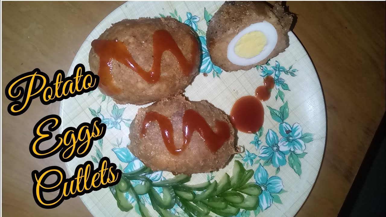 Potato eggs cutlets Potato egg recipe aloo or anday ki mazedar