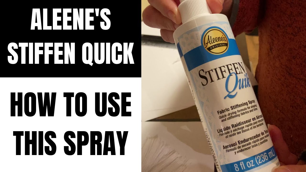 Testing This FABRIC STIFFENER Spray 