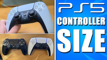 PS5 Controller is... BIGGER! | PS5 vs PS4 CONTROLLER SIZE COMPARISON (PS5 Console NEWS)