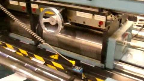 Scheffer magnetic die cutter running airline jackets