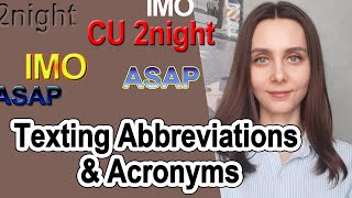 Texting Abbreviations & Acronyms in English 16+ Profile