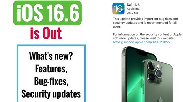 iOS 16.6 Update Released - What