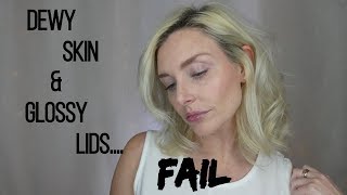 Dewy Skin and Glossy Lids | Milk Gold Foil Face Gloss Fail