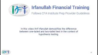 Level I CFA Demystified: Difference Between 1 Tailed & 2 Tailed Hypothesis Tests