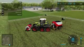 Making Silage Bales, Farming Simulator 22 Gameplay(No commentary)