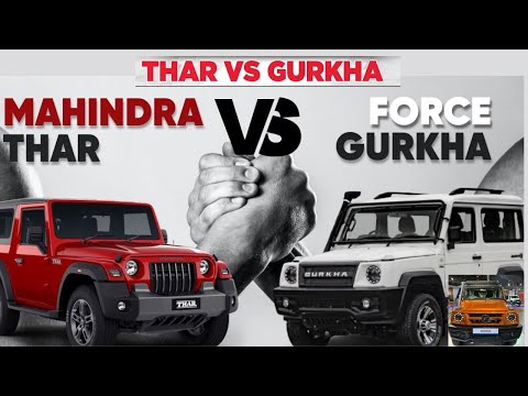 Force Gurkha Vs Mahindra Thar : Which is the best ? Force Gurkha गाड़ी नही बुलडोजर है : #thar  #jeep