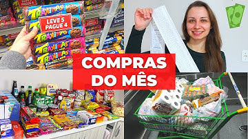 COMPRAS DO MÊS COMPLETA EM MERCADO ATACADO + VALOR DE TUDO - AGOSTO 2021
