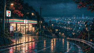 Autumn Rain at a 7-Eleven Above Tokyo 🍁🌧️ Dreamy Lofi for Sleep and Calm screenshot 3
