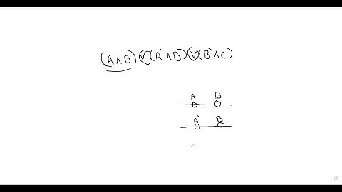 Draw a switching network with each representation. (A ∨B) ∧(A