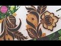 Bold Gulf/Arabic henna design| Henna tutorials, classes and lessons by Devaky S Dharan