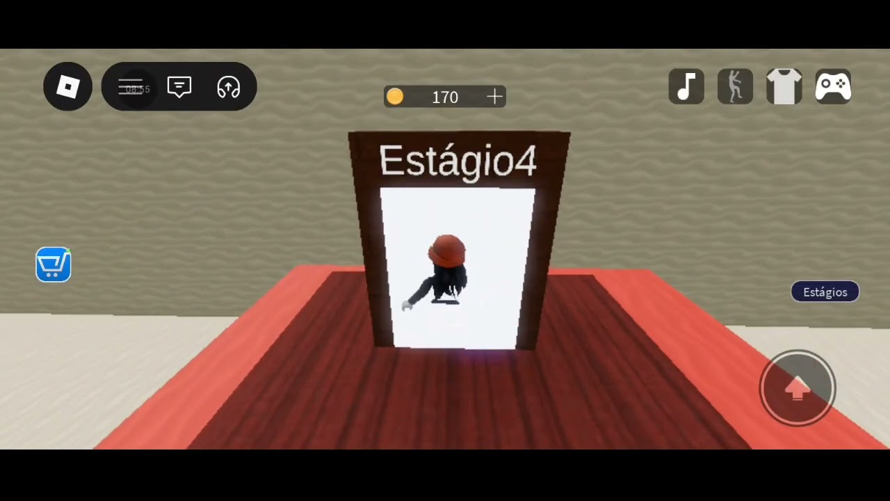 Jogando escapa da cabeça grande no Roblox