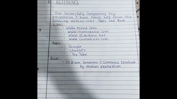 How to write reference in assignment... ✍️#project #assignment #reference #study#format