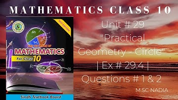 class 10 math ex 29.4 | class 10 maths chapter 29.4 | maths chapter 29.4 question 1 & 2