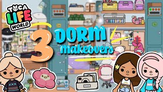 3 CUTE DORM MAKEOVERS | TOCA LIFE WORLD