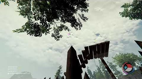 The Forest | Flying log sled