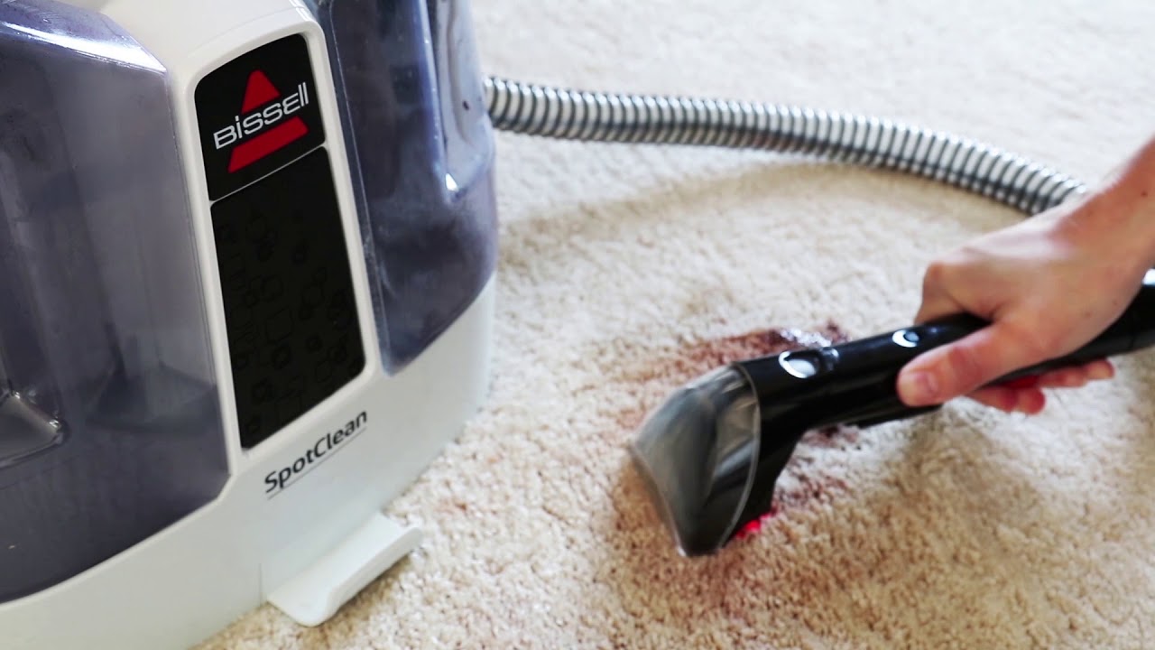 Aspirador de agua para alfombras Bissell SpotClean Pro 1558N - YouTube