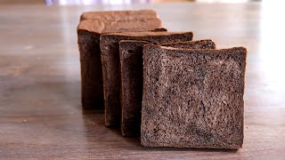 Fluffy Black Shokupan | Easy Japanese Bread with KitchenAid