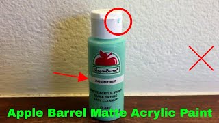 ✅  How To Use Apple Barrel Matte Acrylic Paint Review