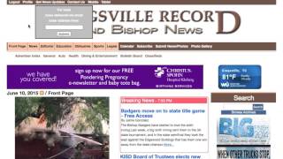 The Kingsville Record: Telling Your Story