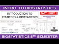 Introduction to biostatistics  statistics  biostatistics  p 1 u 1  carewell pharma