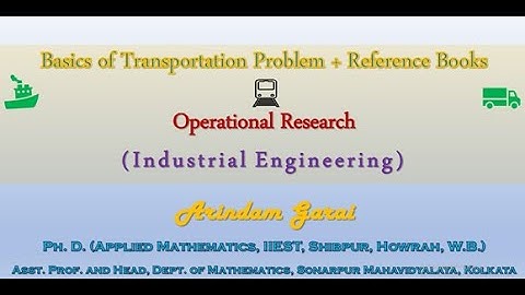 Transportation Problem: Initial Basic Feasible Solution (IBFS): Loop: Degeneracy: Solution Methods
